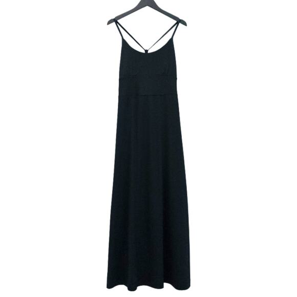 Eddie Bauer Dresses & Skirts - Black Eddie Bauer Travex Minimalist Black Maxi Dress with Strappy Back Detail